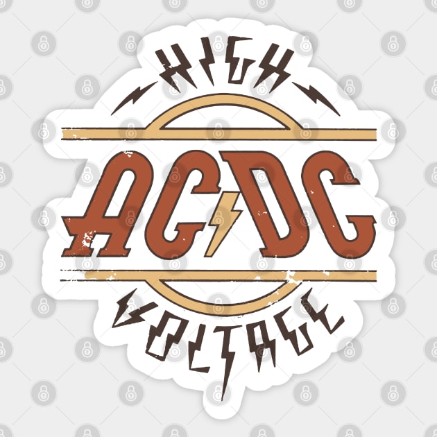 ac dc || voltage Sticker by Felling_groovy